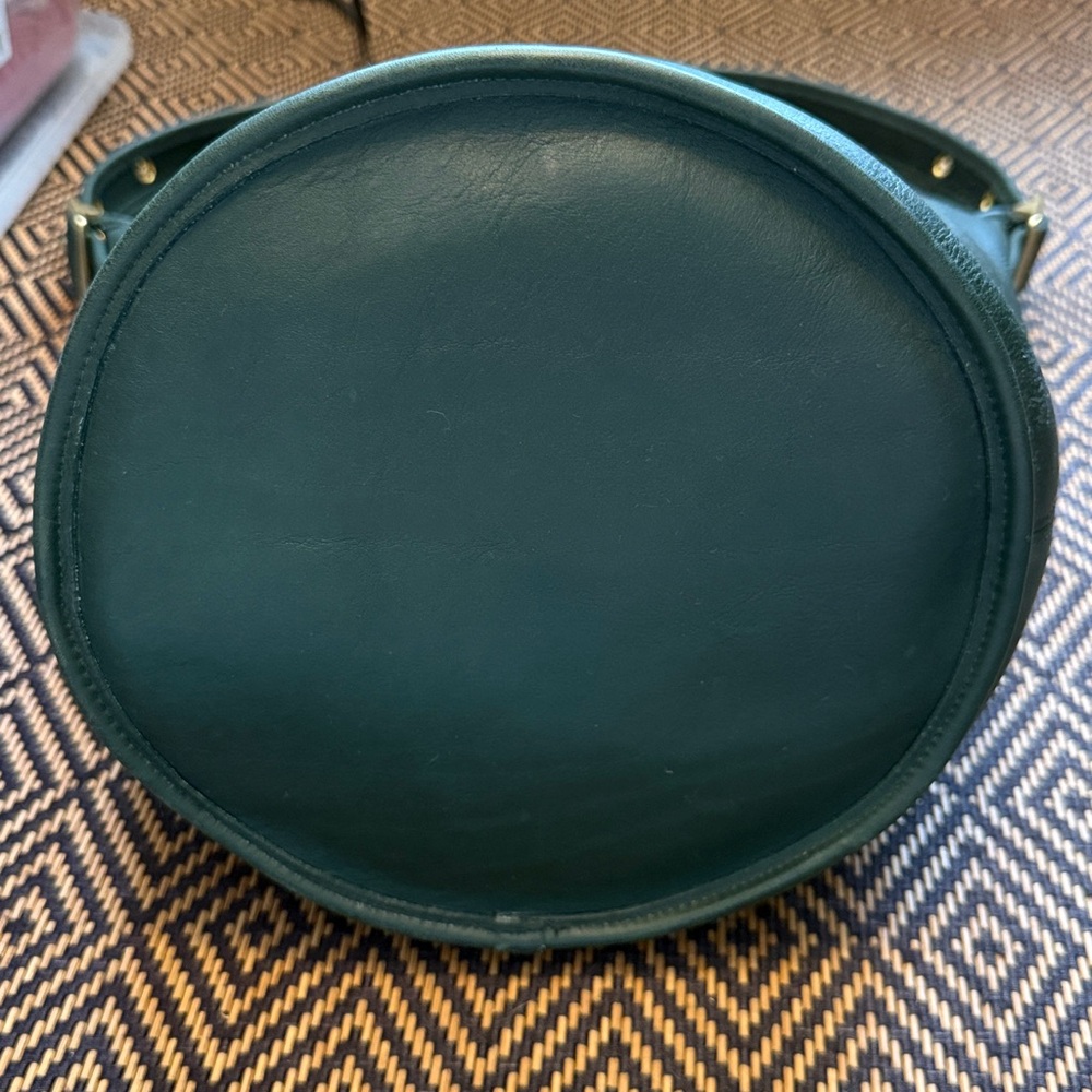 Vintage Coach xl duffle sac 9085 BOTTLE GREEN - Picture 4 of 12